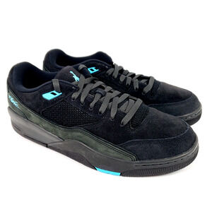 Nike Air Jordan Flight Court Mens Size 12 Black Gamma Blue Anthracite Shoes